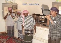 2007 Yemen union celebration day - local musicians from Hadramout