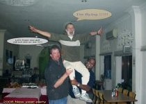 Chrismas party - Jean Jacques flying