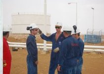 Martin Desfontaines and Olivier cassassoles during HSE management tour